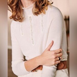 Sezane Pull Tulio in ecru sz S